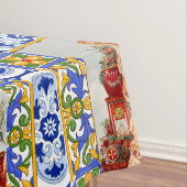 Italienisch,sizilianische Kunst,Maiolica,Fliesen,b Tischdecke (Beispiel)