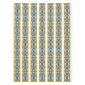 Italienisch, sizilianische Kunst, Majolika-Muster Tischdecke (Vorderseite)