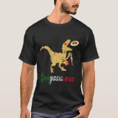 Italienisch Spaghetti Dinosaurier Funny Pasta Dino T-Shirt (Vorderseite)