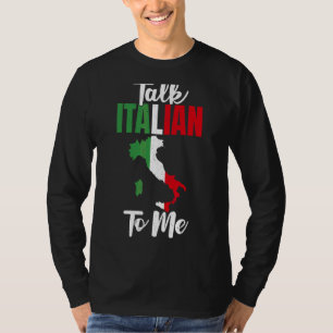 Italienisch sprechen mit mir stolz Italienisch T-Shirt