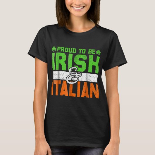 Italienisch St Patrick's Day Holiday T Shirt Gre (Vorderseite)