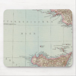 Italienisch Suisse Halfte, Karte Süditaliens Mousepad