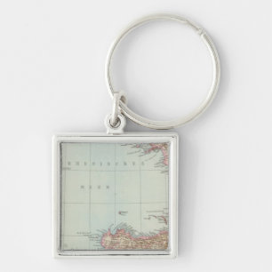 Italienisch Suisse Halfte, Karte Süditaliens Schlüsselanhänger