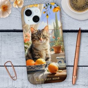 Italienisch Tabby Cat Fine Art Phone Case