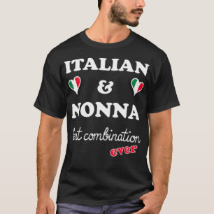 Italienisch und Oma Beste Italienische Nonna Kinde T-Shirt