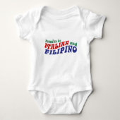 Italienisch und Philippino Baby Strampler (Vorderseite)