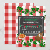 Italienisch Vielen Dank Dankeskarte (Vorne/Hinten)