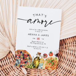 Italienisch Wasserfarbe Mehr Probe Abendessen Einladung