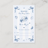 Italienisch Wie viele Candies Baby Duschkarte Begleitkarte (Vorderseite)