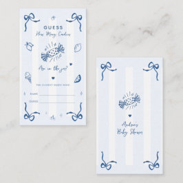 Italienisch Wie viele Candies Baby Duschkarte Begleitkarte