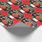 Italienisch-würziges Meatball-Design mit italienis Geschenkpapier (Ecke)