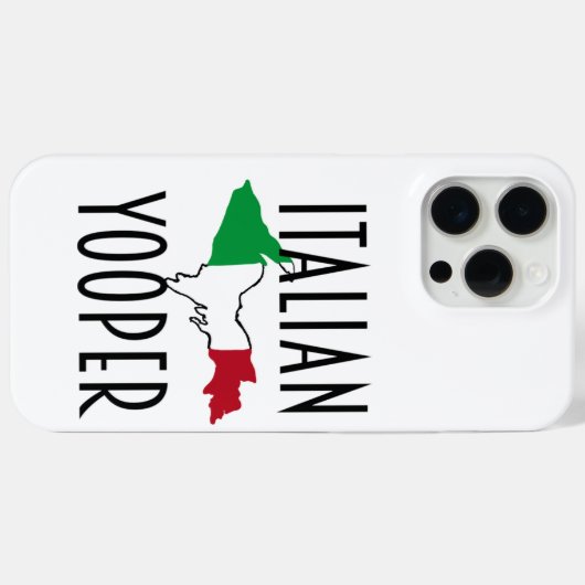 Italienisch Yooper iPhone Case (Rückseite (Horizontal))