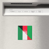 Italienische Afghanistan-Flagge | Die halbe Flagge Magnet (In Situ (Geschirrspüler))