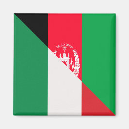Italienische Afghanistan-Flagge | Die halbe Flagge Magnet