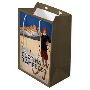 Italienische Alpen Italien Vintage Reisetaschen Mittlere Geschenktüte