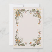 Italienische Amalfi Coastal Lemon Hochzeit mit Blu Einladung (Rückseite)