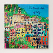 Italienische Amalfi Küste Digitale Kunst Puzzle (Vertikal)