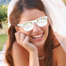 Italienische Amalfi-Zitrone Citrus-Monogramm-Hochz