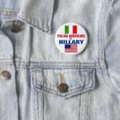 Italienische Amerikaner für Hillary 2016 Button (Beispiel)