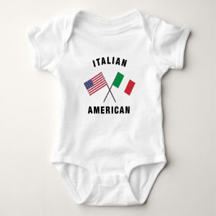 Italienische amerikanische Flagge Baby Strampler