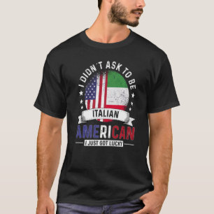 Italienische Amerikanische Länder Flaggen Land Ita T-Shirt