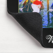 Italienische Andenken-Geschenk-Gondeln von Venedig Mousepad (Ecke)