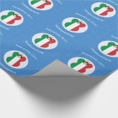 Italienische Angelflagge für Hanukkah Geschenkpapier (Ecke)