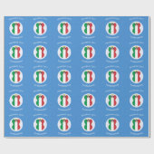 Italienische Angelflagge für Hanukkah Geschenkpapier (Flach)