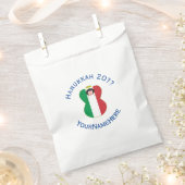 Italienische Angelflagge für Hanukkah Geschenktütchen (Ausgeschnitten)