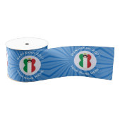 Italienische Angelflagge für Hanukkah Ripsband (Spule)