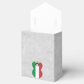 Italienische Angelflagge Schwarzes Haar Geschenkschachtel (Geöffnet)