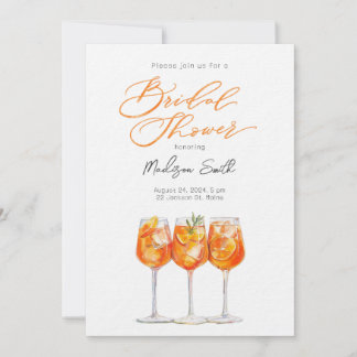 Italienische Aperol Spritz Bridal Dusche Einladung