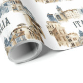 Italienische Architektur Geschenkpapier (Rolleneckpunkt)