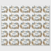 Italienische Architektur Geschenkpapier (Flach)