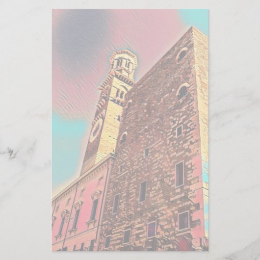 Italienische Architekturmalerei Briefpapier (Vorderseite)