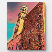 Italienische Architekturmalerei Fotoplatte (Vorderseite)