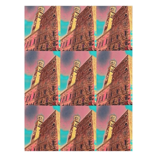 Italienische Architekturmalerei Tischdecke (Vorderseite)