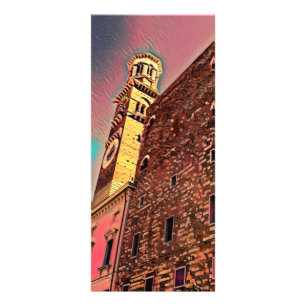 Italienische Architekturmalerei Werbekarte