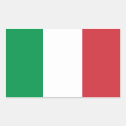Italienische Aufkleber für das Rechteck der Flagge (Vorderseite)