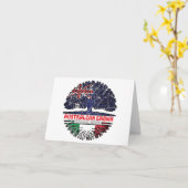 Italienische australische Treueflagge Karte (Gelbe Blume)