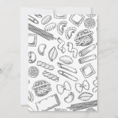 Italienische Babydusche, Ciao Baby, geschlechtsneu Einladung (Rückseite)