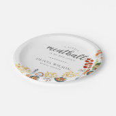 Italienische Babydusche Pappteller (Schrägansicht)