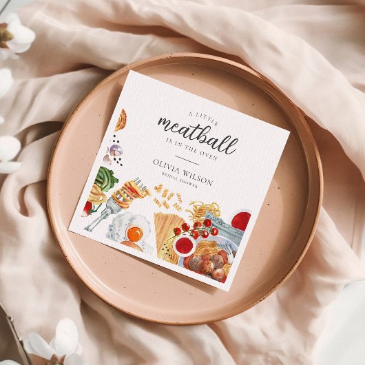 Italienische Babydusche Serviette