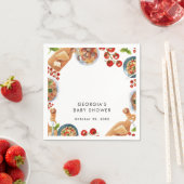 Italienische Babydusche Serviette (Beispiel)