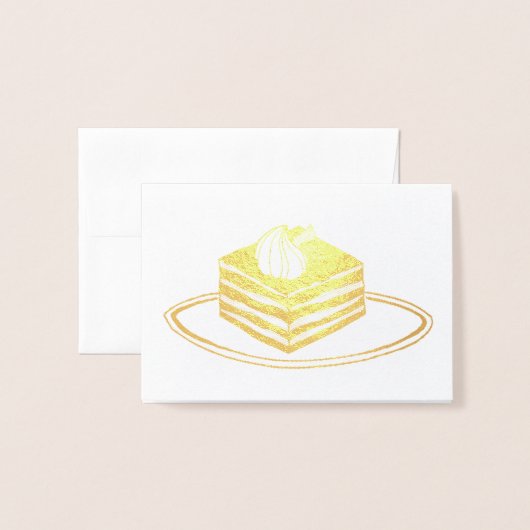 Italienische Bäckerei Classic Tiramisu Dessert Foo Folienkarte (Vorderseite mit Umschlag)