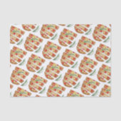 Italienische Bäckerei Focaccia Olivenöl Brot Tomat Seidenpapier (Vorderseite)