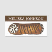 Italienische Bäckerei Konditorgebäck Koch Chocolat Namensschild (Vorderseite)