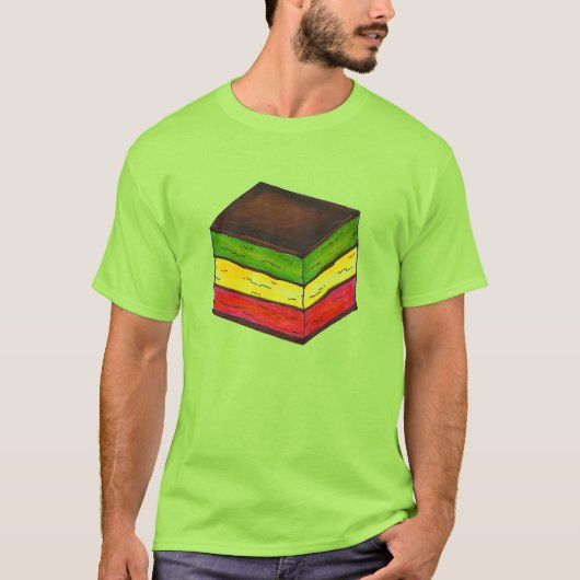 Italienische Bäckerei Regenbogen Sieben Schicht Ge T-Shirt (Vorderseite)