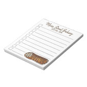 Italienische Bäckerei Schokolade Chip Cannoli Kond Notizblock (Rotiert)