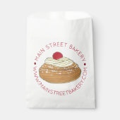 Italienische Bäckerei Zeppole Gebäck gebacken von Geschenktütchen (Vorderseite)